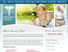 Tablet Screenshot of moweryclinic.com